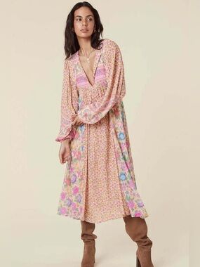 SPELL & The Gypsy Collective Mossy Patchwork dress